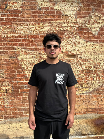 KGF Stacked Tee - Black/White