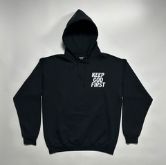 KGF Stacked Hoodie - Black/White