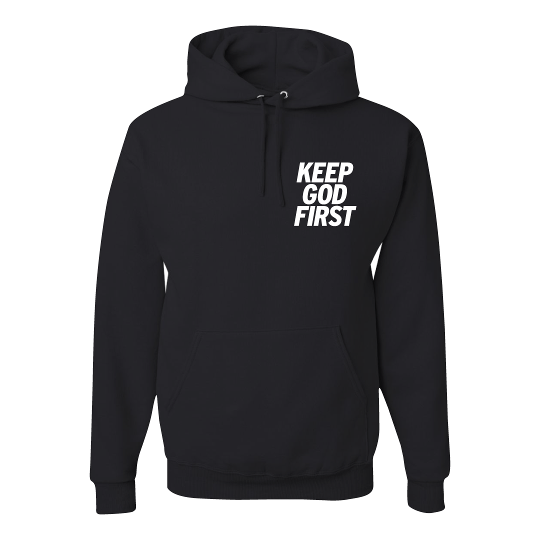 KGF Stacked Hoodie - Black/White