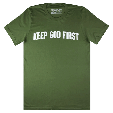 KGF Arch Tee - Olive/White